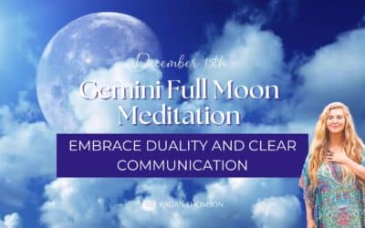 Gemini Full Moon Meditation: Embrace Duality and Clear Communication (December 15, 2024)