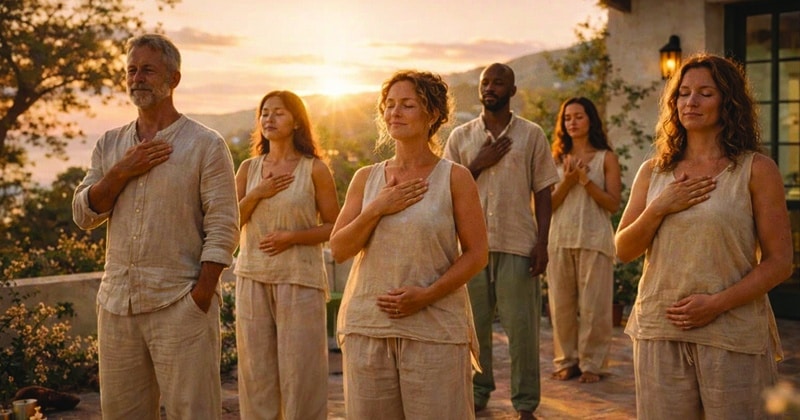 spiritual singing bowls being played by Amy Bacheller